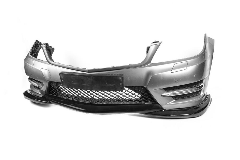 Mercedes C-class W204 2007-2015 Prelungire Bara Fata DPT V2 (2011-2015, Negru Lucios) Foto 10
