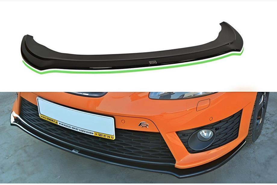 Seat Leon 2005-2012 Lip frontal DPT (pentru Cupra, negru lucios) Foto 1