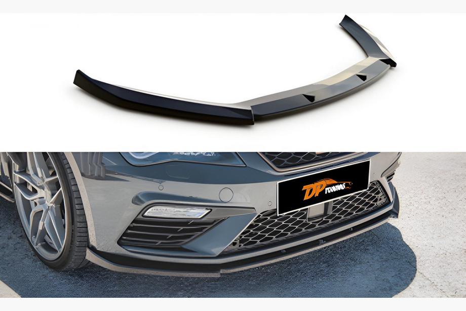 Seat Leon 2013-2020 Lip Fata DPT (2017-2020, Negru Lucios) Image
