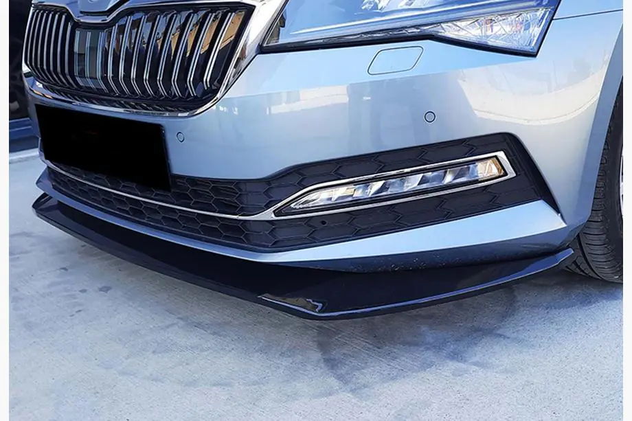 Skoda Superb 2015-2024 Lip frontal DPT V-3 (2015-2020, Negru Lucios) Foto 3