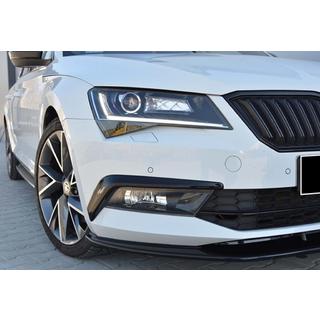 Lip fata bara DPT V-4 (2015-2020, Negru Lucios) Skoda Superb 2015-2024 foto 2