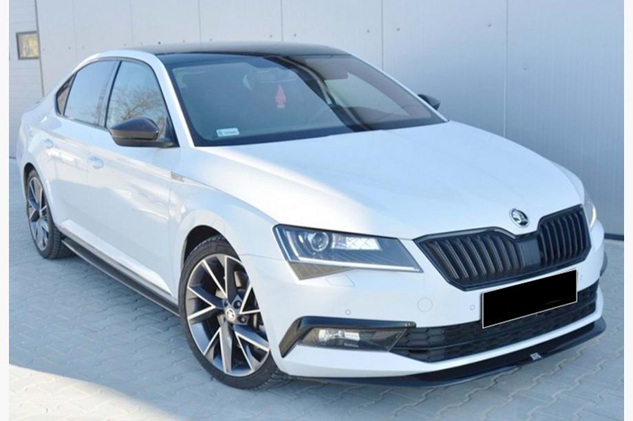 Skoda Superb 2015-2024 Lip fata bara DPT V-4 (2015-2020, Negru Lucios) Foto 1
