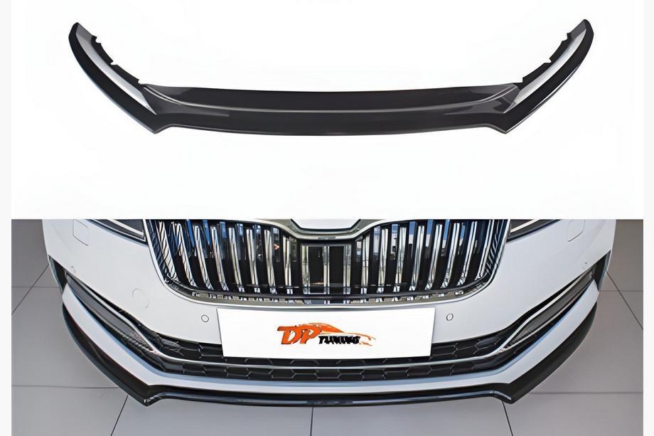 Skoda Superb 2015-2024 Lip fata DPT V-4 (2021-, Negru Lucios) Foto 1