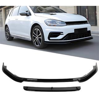 Lip frontal DPT V-5 (pentru R / R-Line HB, 2017-2019, negru lucios) Volkswagen Golf 7/E-Golf 2012-2020