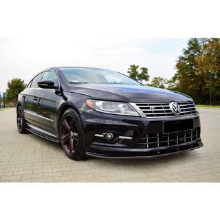 Lip frontal DPT (pentru R-Line, 2008-2011, negru lucios) Volkswagen Passat СС 2008-2017 foto 2