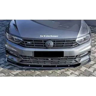 Prelungire lip fata DPT V-1 (pentru R-Lİne, 2015-2019 EU, negru lucios) foto 1