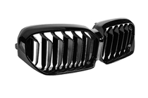BMW Seria 5 G30/G31 2017–2023 Grile tip rinichi M-Look (2021-2023, negru lucios) foto 5