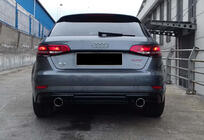 Audi A3 2012-2020 Difuzor spate DPT (HB, 2017-2020, negru lucios) foto 5