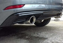 Audi A3 2012-2020 Difuzor spate DPT (HB, 2017-2020, negru lucios) foto 1