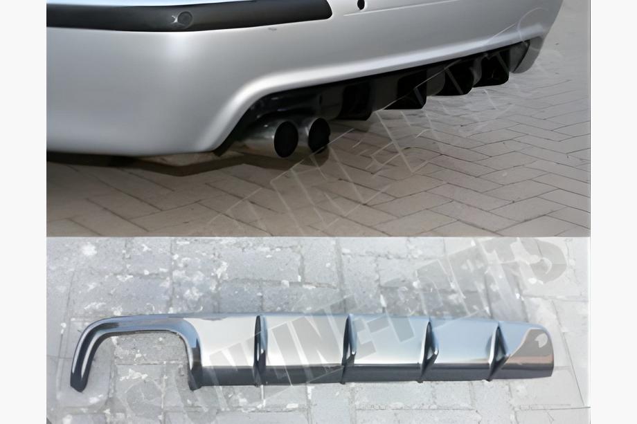 BMW 5 Series E39 1996-2003 Difuzor Spate DPT (pentru M-Technic, Negru Lucios) Image
