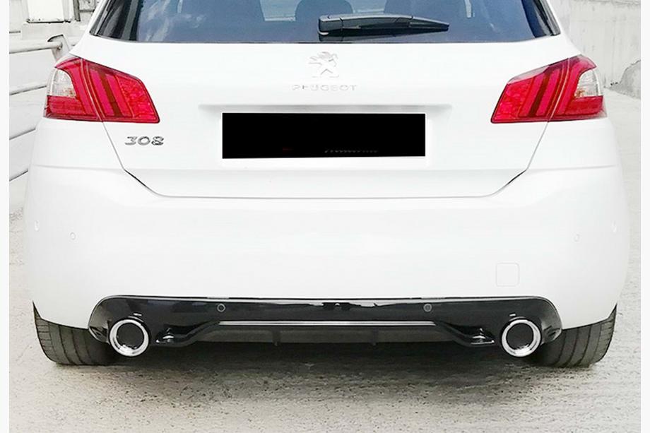 Peugeot 308 2014-2021 Difuzor Spate DPT (HB, Negru Lucios) Foto 6