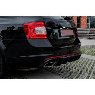 Difuzor spate DPT V-2 (LB/SW, negru lucios) Skoda Octavia III A7 2013-2019 foto 1