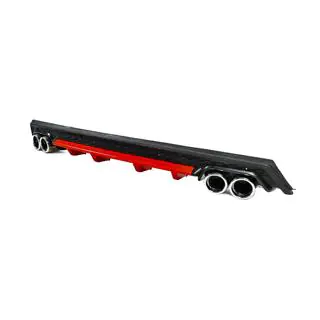 Difuzor Spate Universal DPT V-13 (ABS) (Rosu+Negru Lucios) foto 2