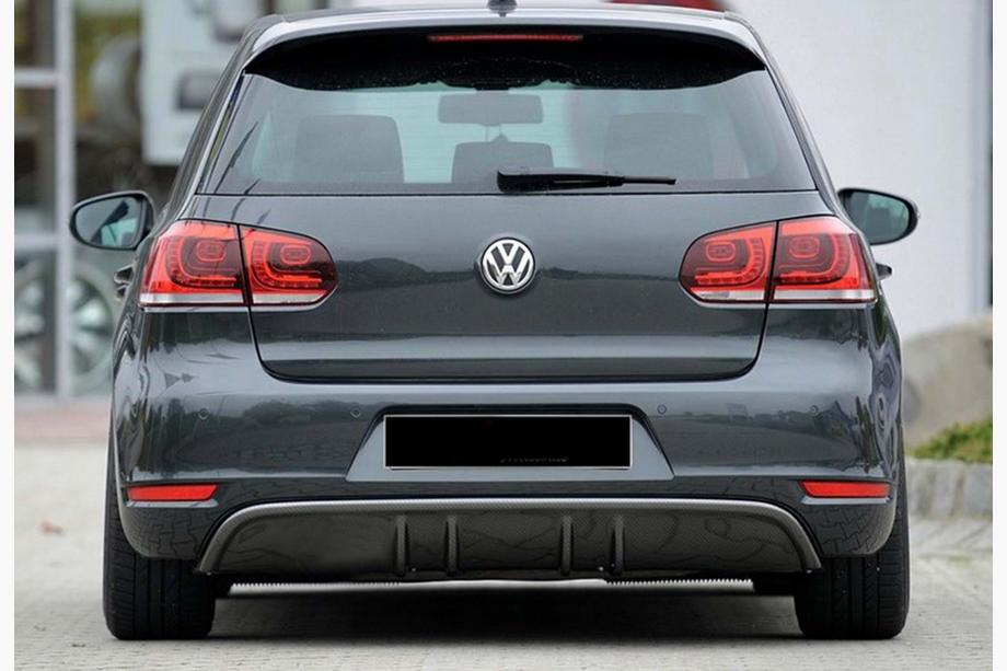 Volkswagen Golf 6 2008-2014 Difuzor Spate DPT V-3 (pentru GTI, Negru Lucios) Image