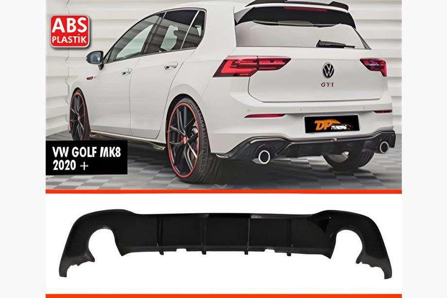 Volkswagen Golf 8 2019- Difuzor Spate DPT V-1 (Negru Lucios) Image