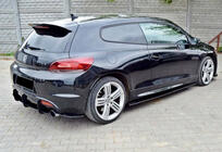 Volkswagen Scirocco 2008-2017 Difuzor Spate DPT V-4 (2008-2017, Negru Lucios) foto 4