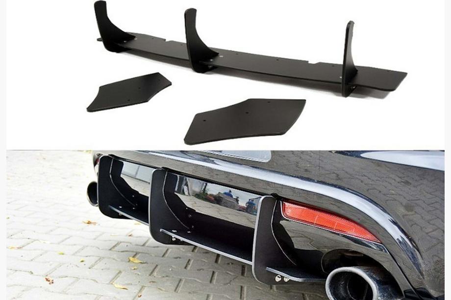 Volkswagen Scirocco 2008-2017 Difuzor Spate DPT V-4 (2008-2017, Negru Lucios) Image
