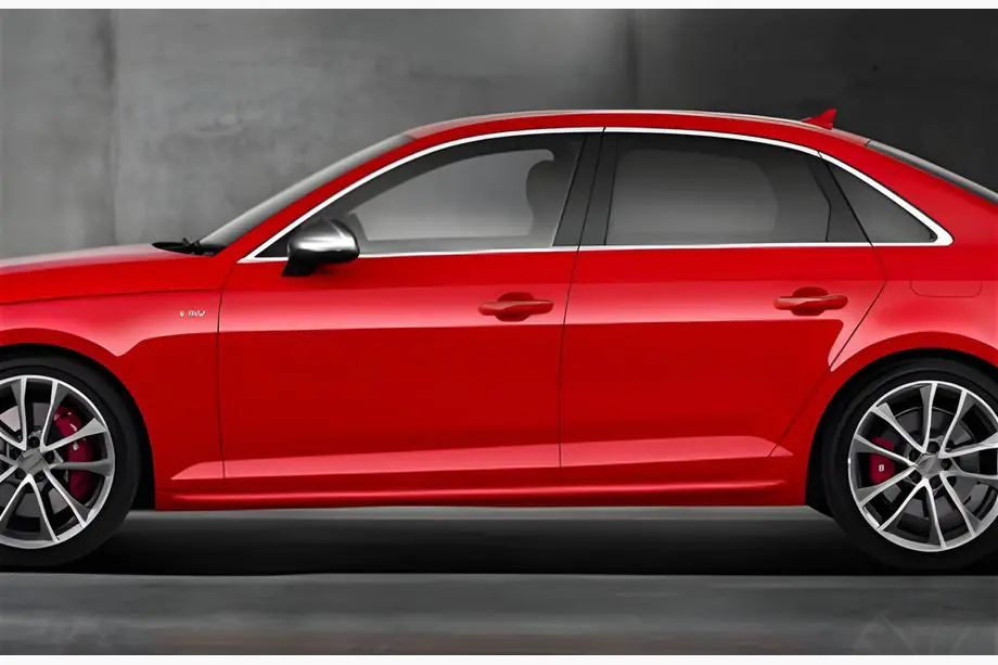 Audi A4 B8 2007-2015 Praguri Laterale DPT V-2 (Negru Lucios) Foto 1
