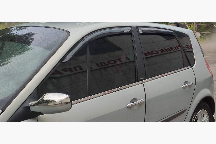 Renault Scenic/Grand 2003-2009 Ornamente Geamuri Otel Inoxidabil (4 buc) Foto 4