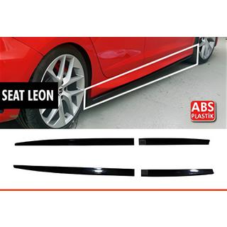Praguri Laterale DPT V-5 (Negru Lucios) Seat Leon 2013-2020