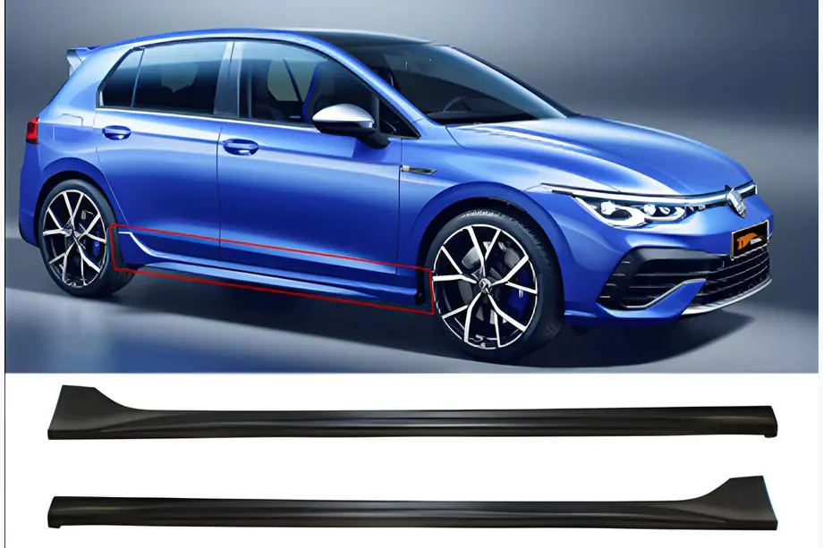 Volkswagen Golf 8 2019- Praguri Laterale DPT V-3 (Grunduite pentru Vopsire) Foto 1