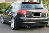 Audi A3 2003-2012 Spoiler DPT V-4 (Negru Lucios) foto 3