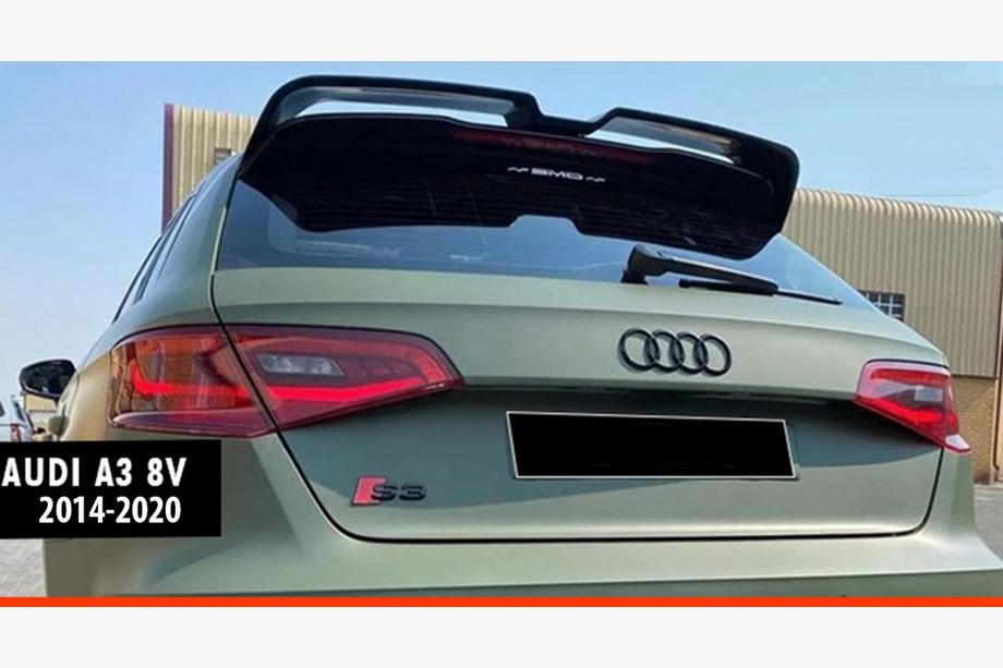 Audi A3 2012-2020 Spoiler DPT V-3 (HB, 5 usi, Negru Lucios) Image