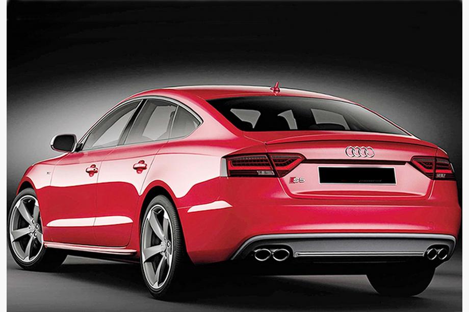 Audi A5 2007-2015 Eleron DPT V-2 (pentru Sedan, negru lucios) Foto 3