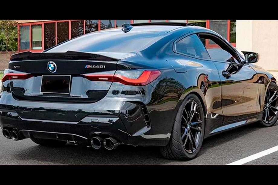 BMW 4 Series G22/23/26 2020- Spoiler PSM-Style (pentru G22, Negru Lucios) Image