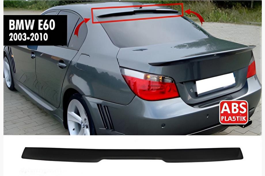 BMW 5 Series E60/E61 2003-2010 Spoiler Spate DPT V-3 (Negru Lucios) Image