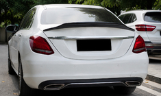 Mercedes C-class W205 2014-2021 Spoiler DPT V-2 (Negru Lucios) foto 1