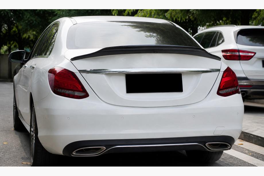 Mercedes C-class W205 2014-2021 Spoiler DPT V-2 (Negru Lucios) Image