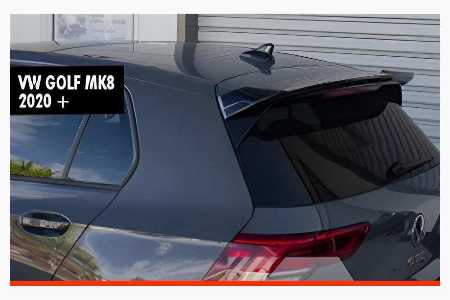 Volkswagen Golf 8 2019- Spoiler DPT V-2 (HB, Negru Lucios) Foto 1