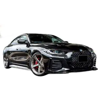 Lip fata DPT V-2 (pentru G22/G23, Negru Lucios) BMW 4 Series G22/23/26 2020- foto 4
