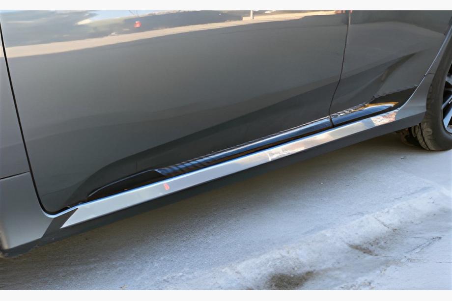 Honda Civic Sedan X 2016-2021 Molduri Usi DPT (Negru Lucios) Foto 1