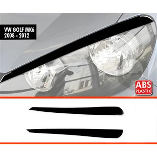 Sprancene Faruri DPT (2buc, Negru Lucios) Volkswagen Golf 6 2008-2014