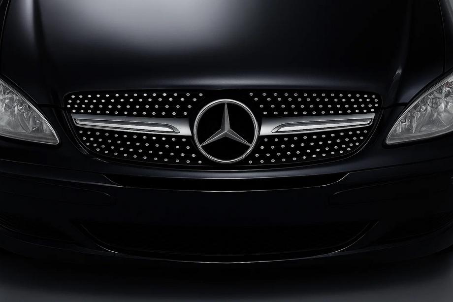 Mercedes Vito W639 2004-2014 Grila Fata Diamond Silver (2004-2010) Foto 2