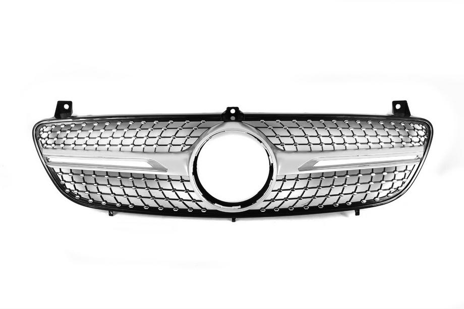 Mercedes Vito W639 2004-2014 Grila Fata Diamond Silver (2004-2010) Foto 3