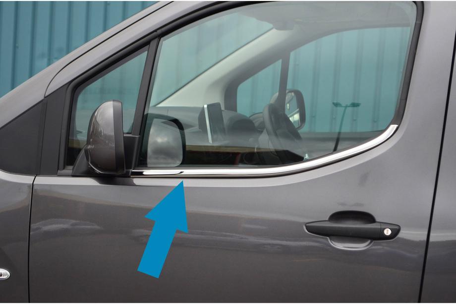 Citroen Berlingo/Multispace 2018- Ornamente geamuri Omsa Line (2 buc, inox) Foto 1