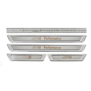 Protectii prag universale BMW M Performance V-1 (4 buc, inox) foto 2