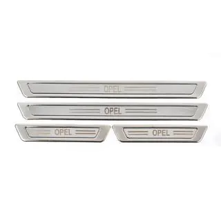 Protectii universale prag Opel V-1 (4 buc, inox) foto 2
