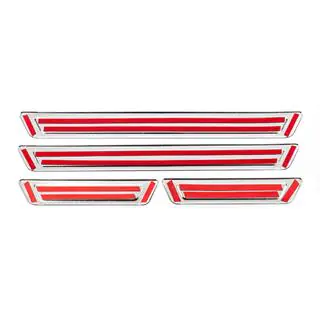 Protectii universale prag Opel V-1 (4 buc, inox) foto 4