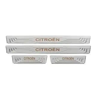 Protectii universale praguri Citroen V-2 (4 buc, inox) foto 2