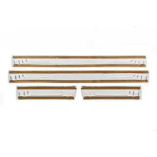 Protectii prag universale Toyota V-2 (4 buc, inox) foto 3