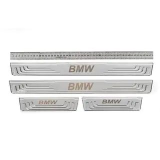 Protectii prag universale BMW V-2 (4 buc, inox) foto 1