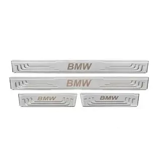Protectii prag universale BMW V-2 (4 buc, inox) foto 2