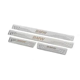 Protectii prag universale BMW V-2 (4 buc, inox) foto 3