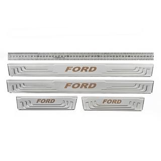 Protectii prag universale Ford V-2 (4 buc, inox) foto 1