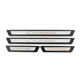 Protectii universale praguri Chevrolet V-3 (4 buc, inox) foto 2