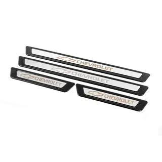 Protectii universale praguri Chevrolet V-3 (4 buc, inox) foto 3